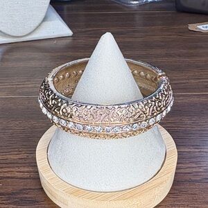 Elegant Rose Gold Tone Women's Clamper Bracelet